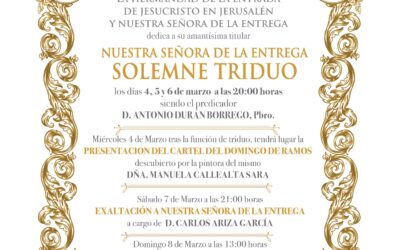 CULTOS EN HONOR A NTRA. SRA. DE LA ENTREGA